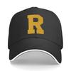 Large Yellow Fabric Letter R Wall Decor Hip Hop Hat Fashion Outdoor Sports Sandwich Baseball Cap
