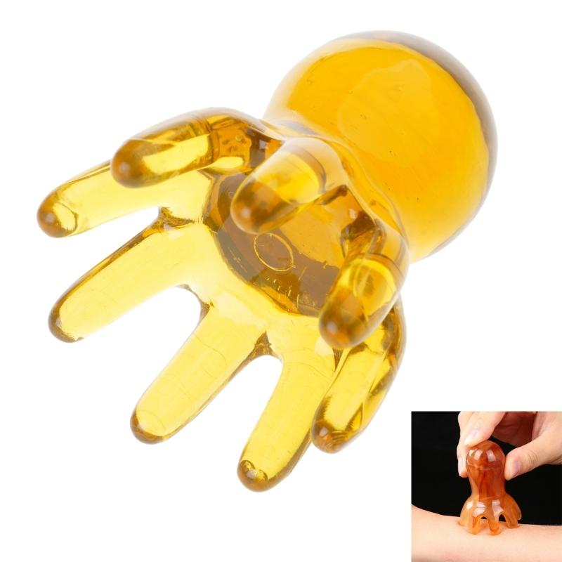 Handheld Octopuses Scalp Massager,8 Tentacles Gua Sha Massages Tools for Head Body Relaxing,Triggers Points Massage Tools