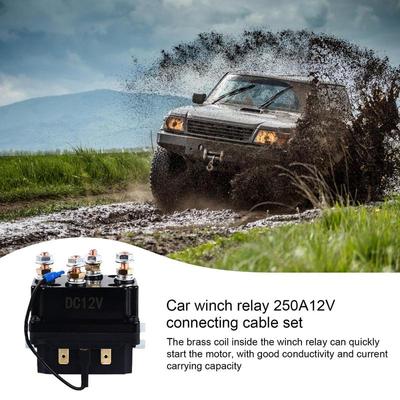 Winch Solenoid Relay Kit Practical Winch Solenoid Winch Control Box Sturdy Electric Winch Relay Automotive Relays Kit For Cars