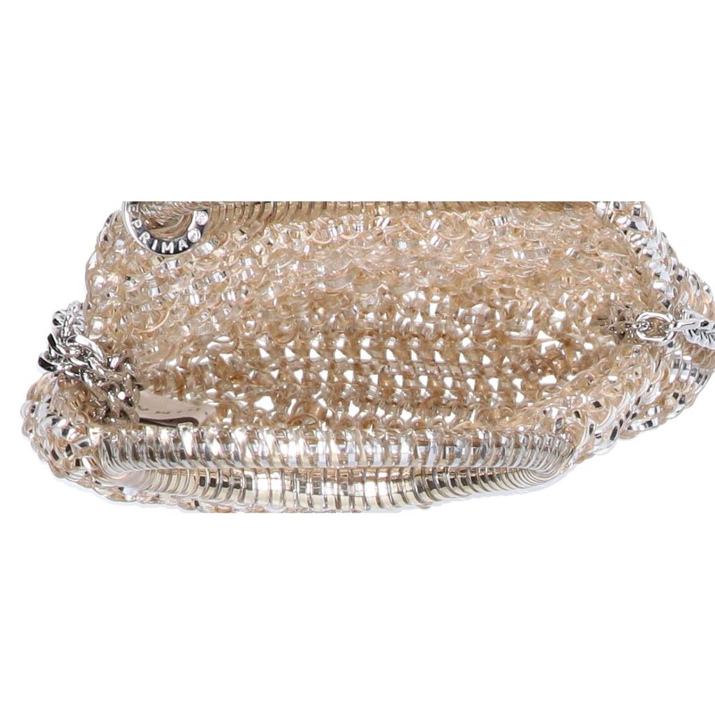 Anteprima [Excellent Condition] PB20F126T1 Standard Round Vertical Small Wire 2-Way Shoulder Bag Handbag Silver goldUsed