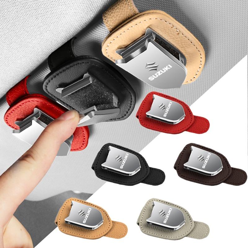 Car Auto Sun Visor Glasses Box Sunglasses Clip Card Ticket Holder Stand for Suzuki Grand Vitara Jimny Swift Alto GSR GSR750 GSR600 DRZ GSXF SV 650