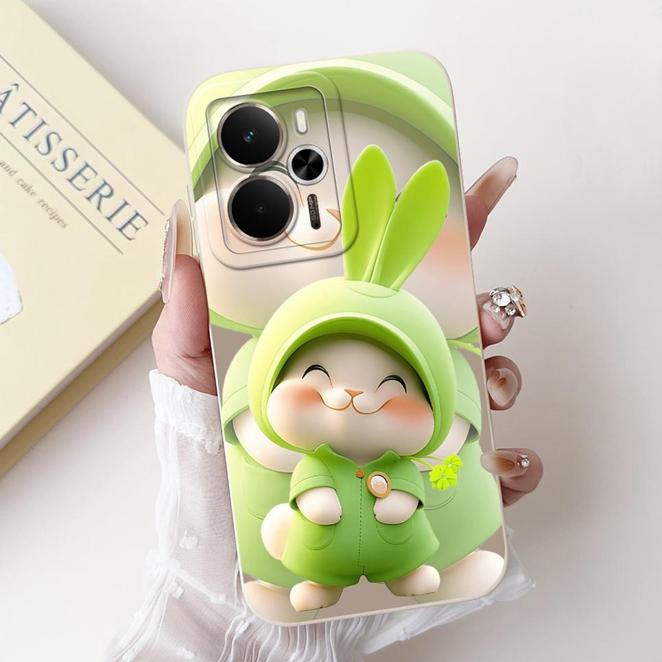 For Realme 14 14T 5G Phone Case New Design Aesthetic Panda Cat Cartoon Back Cover Liquid Silicone Bumper Camera Protection Cases