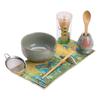 4/8 Stück Handgezeichnete Matcha-Schale im chinesischen Stil mit Matcha-Besen-Set, Japanisches Tee-Set Enthält Matcha-Schale mit Ausguss Geschenkbox