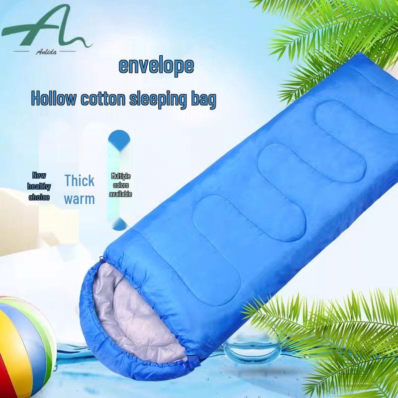 Vier-Jahreszeiten Erwachsenen-Schlafsack: Dick, Kältefest, Perfekt für Outdoor-Wintercamping