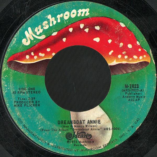 

7inch Record HEART - Dreamboat Annie M7023 Mushroom Record 1976 US Rock Used