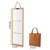 Shatterproof Folding Full Length Mirror Portable Felt Storage Bag New Full Body Mirror  Door