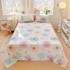 Thickened Pure Cotton Four-piece Set Small Fresh Cotton Skin-friendly Naked Sleeping Sheets Quilt Cover Bedding