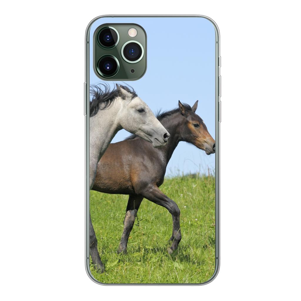 💰Kaufe iPhone 11 Pro Soft Case Horses Animals Grass zum besten