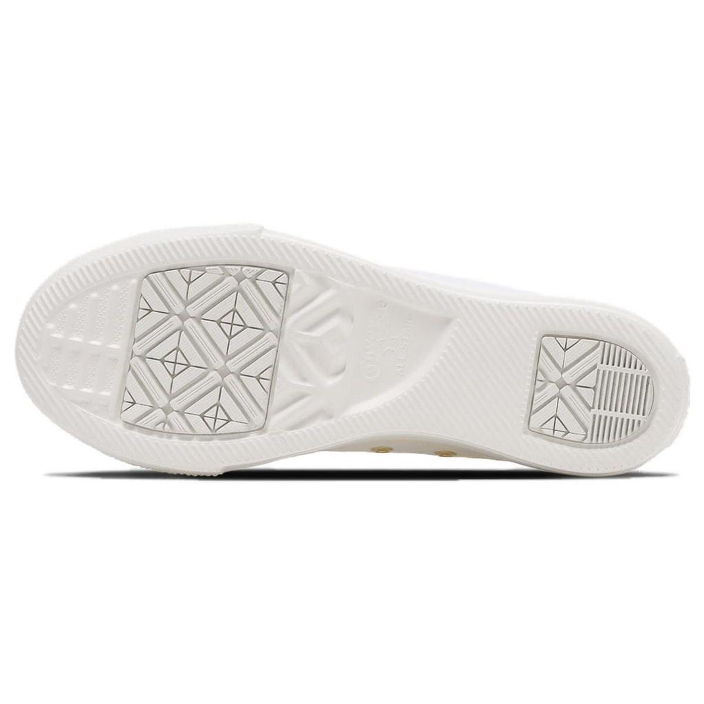 Converse All Star Light Plts Gd Ox Simple Solid Low Top Canvas Shoes Women Sneaker White 31309000