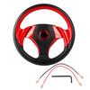 13in 320mm Universal PU Leather Car Sport Racing Drift Steering Wheel Red