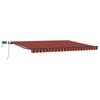 Retractable Awning Orange and Brown 400 X 300 Cm