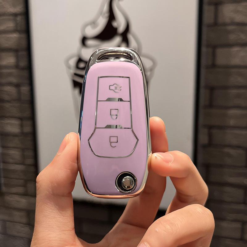 Puzdro na kľúče do auta Silver Edge TPU pre Ford F-150 F-250 F-350 Explorer Ranger KA Fiesta Mondeo Kryt Bezkľúčové diaľkové puzdro na puzdro