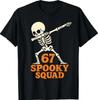 67 Halloween Meme 6 7 Numbers Six Seven Funny Skeleton T-Shirt