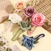 Romantic Rose Atmosphere Sweet Artificial Flower Hair Clip For Women Large Cute Duckbill Hair Accessory