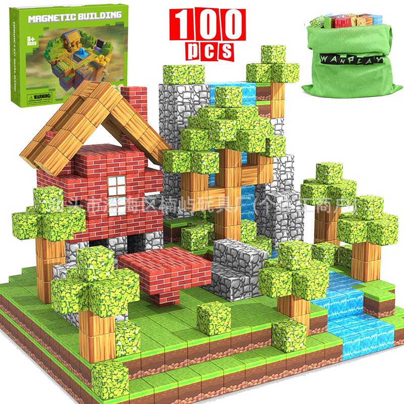 Magnetic World 3D Building Blocks: STEM Sensory Toys for Kids