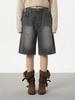 HANGTEN Women'S Bermuda Denim Pants_057(10570-156-401-10)