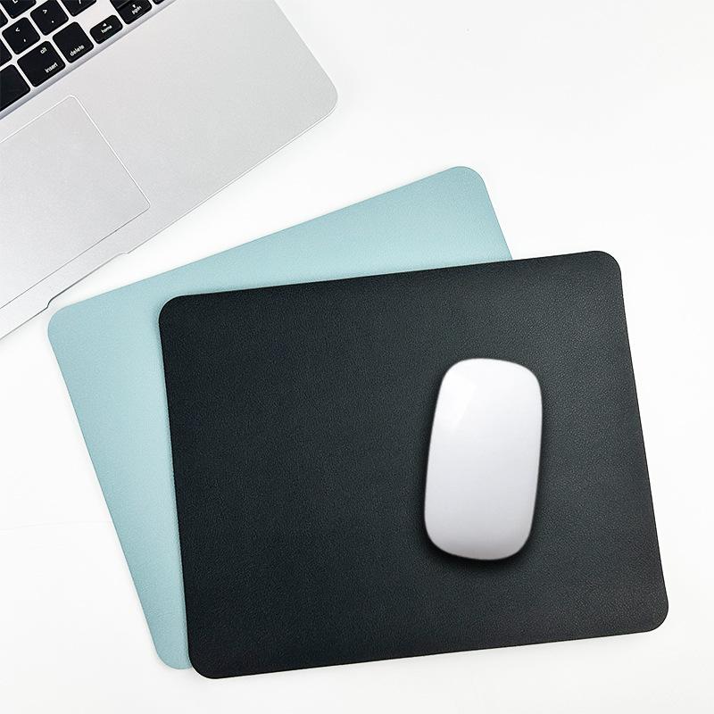 Customizable Multi-Color PU Leather Mouse Pad - Durable, Dirt-Resistant, Available In Square or Round Shapes.