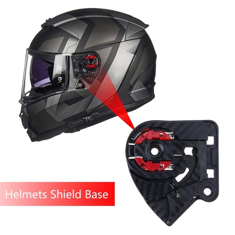 Flip Up Helmet Shield Base Holder 1 Pair Replacement Parts for FF801 FF323 FF390 Windscreen Holder Base Visors Parts