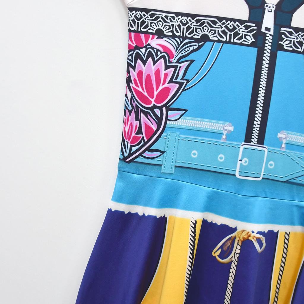 Children's Fun Printed Half body Skirt Pants And Jumpsuit