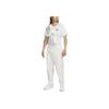 Nike Elastic Waist Solid Color Cuffed Casual Pants Men bottoms White DX1365-133