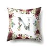 Polyester Pillowcase American Retro Flower Plant 26 English Letter Cushion Cover Car Pillowcase