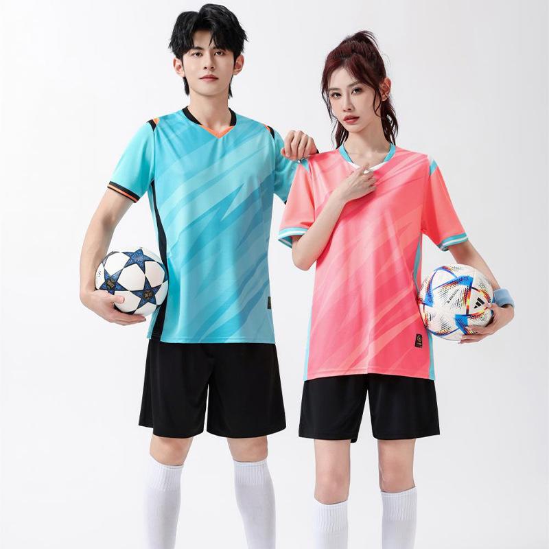 Unisex Short Sleeve Soccer & Badminton Team Uniform Set for Adults & Kids