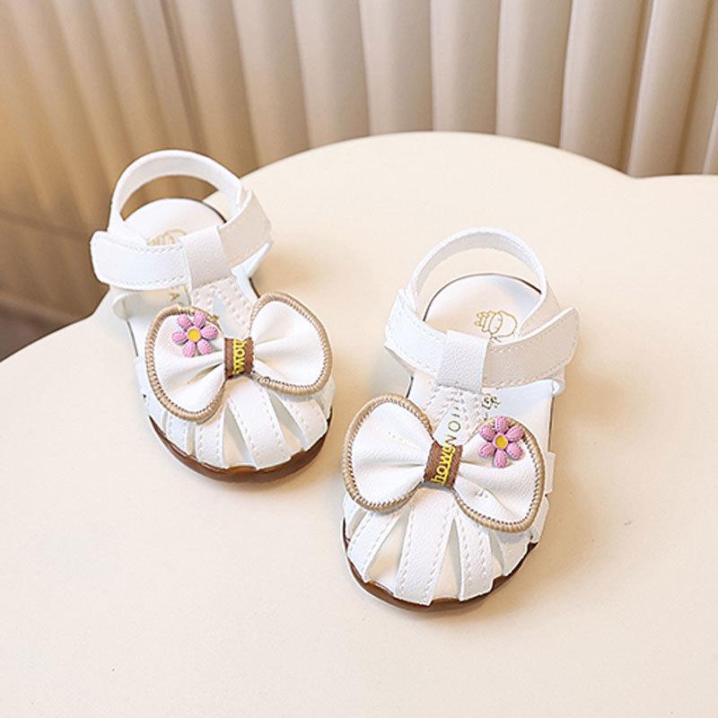 Princess Girls Sandals With Synthetic Leather Soft Sole For Toddler Summer Play