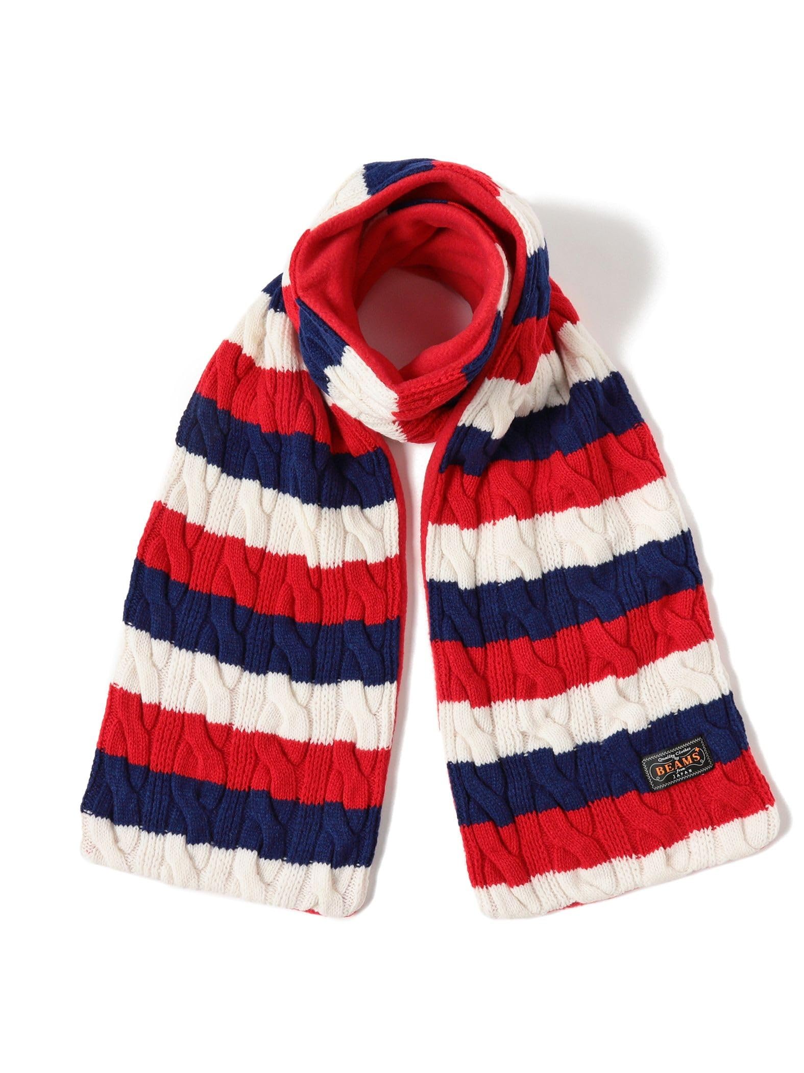 

Глушитель Cable Stripe Wool Fleece БЕСПЛАТНО 38450081432 [Beams Plus] Шарф/Шарф мужской БЕЛЫЙ/КРАСНЫЙ/СИНИЙ×КРАСНЫЙ