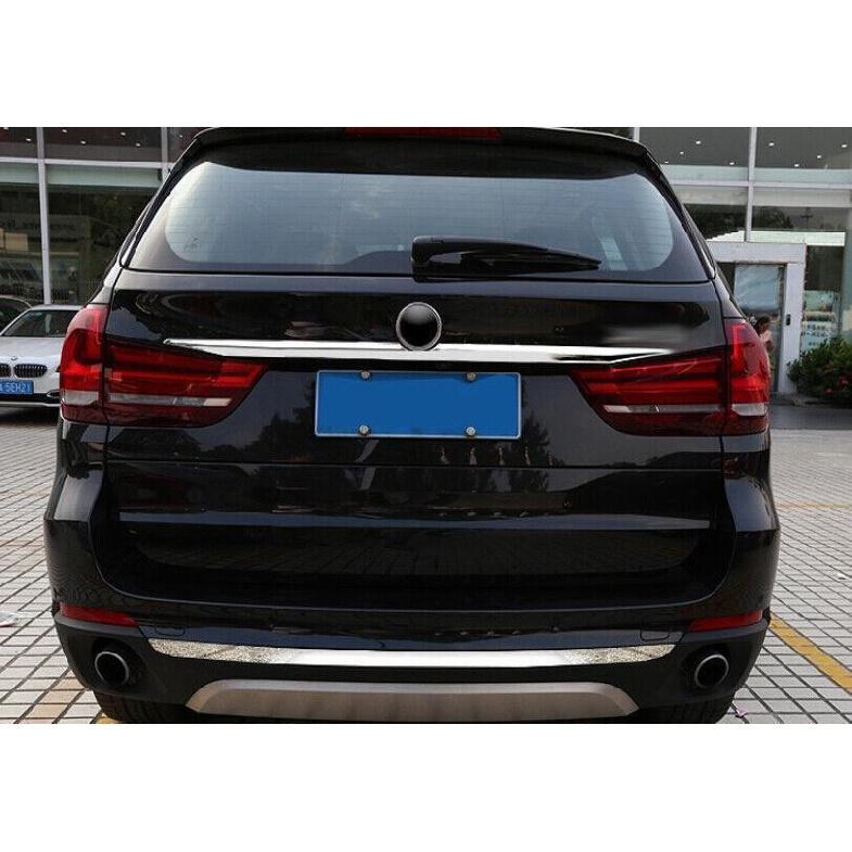 Fit For BMW X5 F15 2014-2018 Stainless Rear Bumper Lip lower Cover Strip Trim