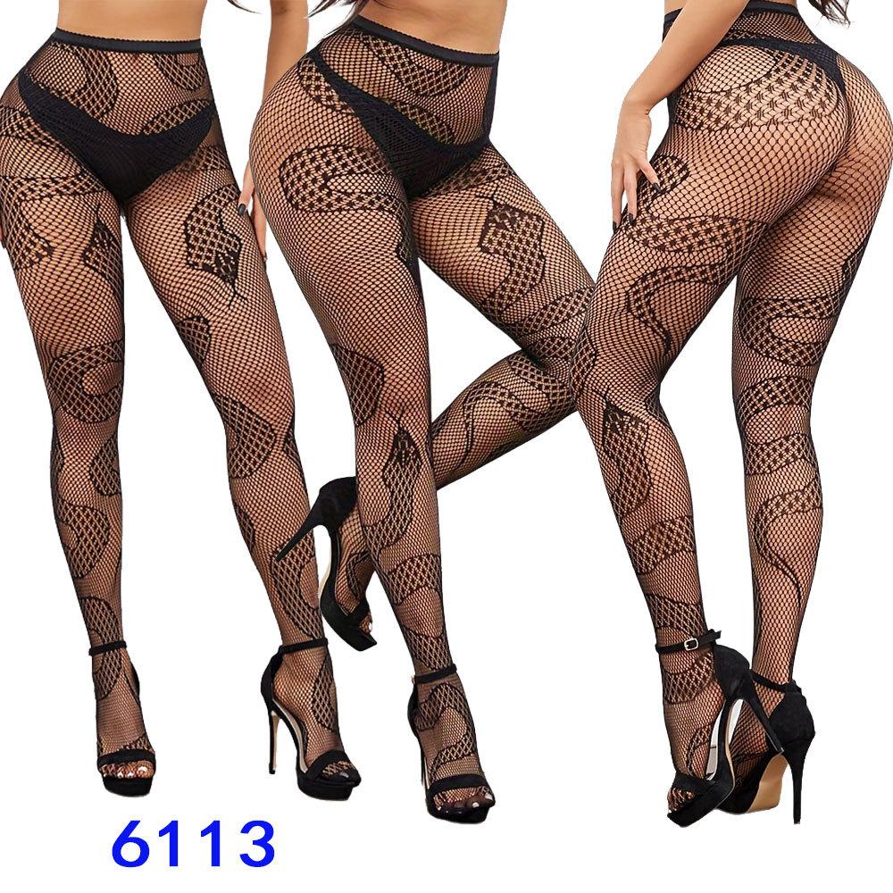 Suspender geometric irregular net socks hollow suspender net socks jacquard pants leggings pantyhose European and American fishing net socks