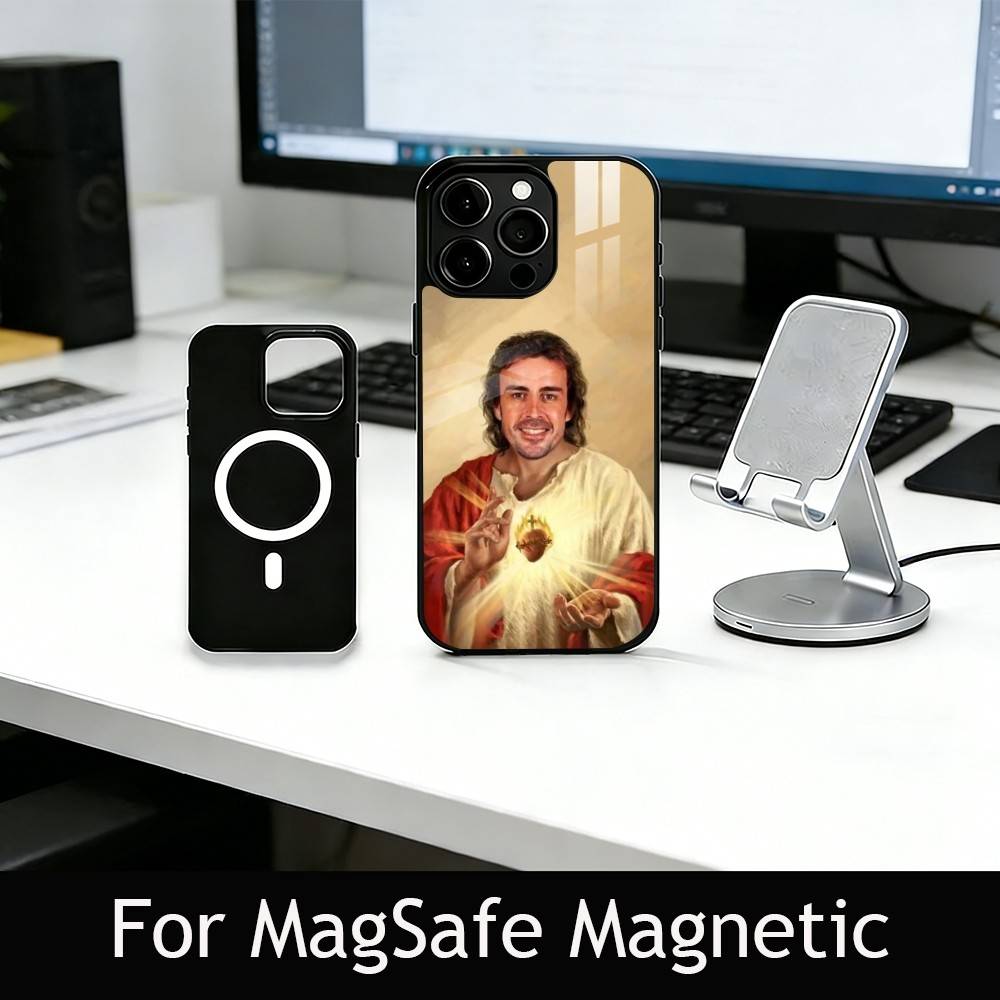 14 D-Driver F-Fernando A-Alonso Phone Case For iPhone17,16,15,14,13,12,11 Plus,Pro Magnetic with Magsafe Wireless Charging