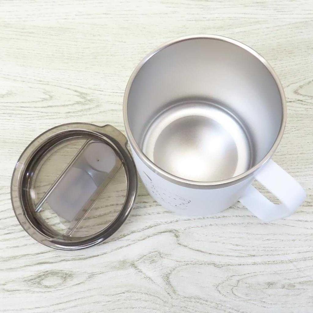 Marimo Craft Stainless Steel Mug with X H106mm Ishiyowa-chan Lid, Approx. 87 MIYC-010