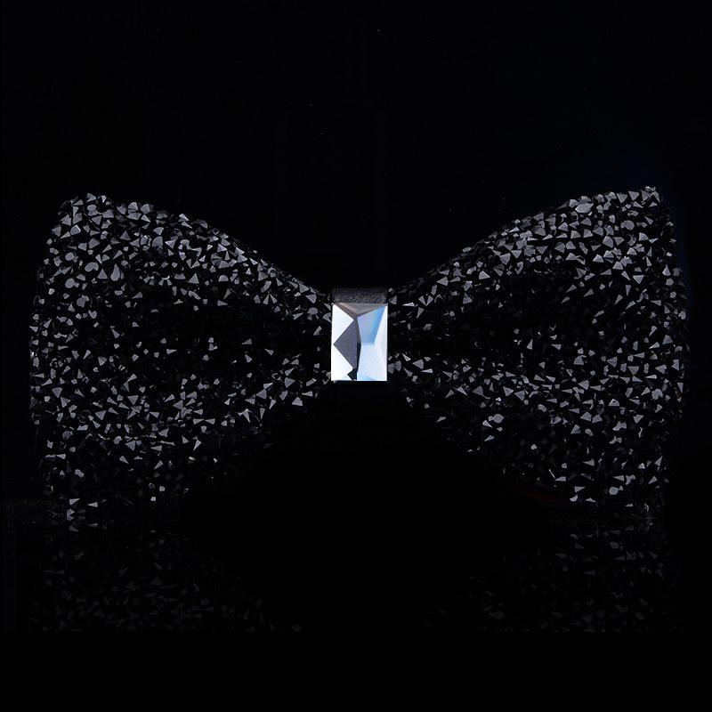 Nœud papillon pour homme Strass Cristal Ciel étoilé Design Réglable Cravate formelle pour occasions spéciales et événements