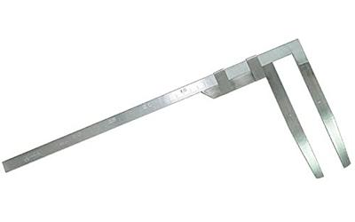 Shinwa Sokutei Lumber Stainless Steel Ruler 63509 30cm 2mm 1mm Dual Scale Precision