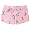 Short pour enfants avec cordon de serrage rose clair 92/104/116/128/140