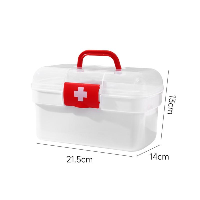 Large Capacity First Aid Kit Home Dormitory Student Use Portable Medical Storage Box Plastic