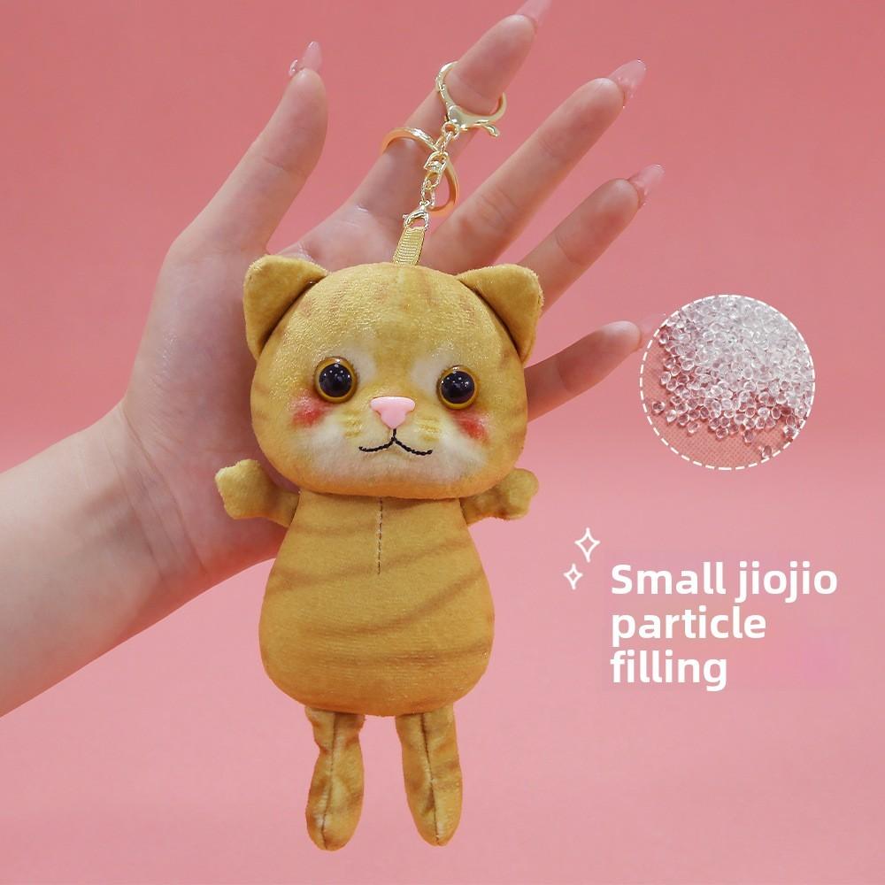 Plush Cat Keychain With Soft Polyester Fiber For Gift And Collection