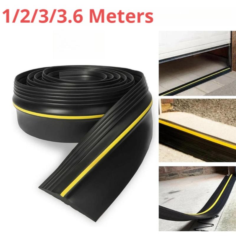 

1/2/3/3.6M Universal Garage Door Threshold Seal Strip Garage Door Bottom Weatherproof DIY Weather Stripping (Non self-adhesive) 1M