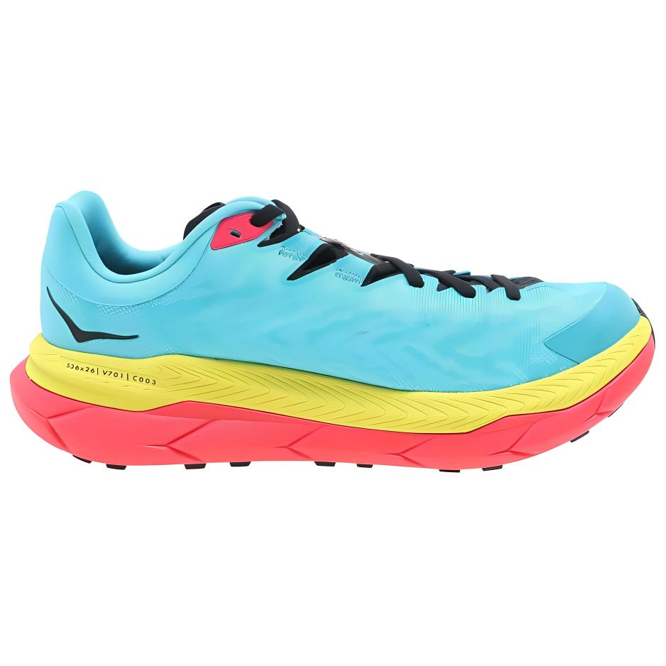 HOKA ONE ONE Comfortable And Breathable Cushioning Slip Resistant Low top Running Shoes Unisex Blue Yellow 1123161-SBDP