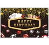 Casino Night Backdrop Poker Card Birthday Photo Background Party Decor Banner
