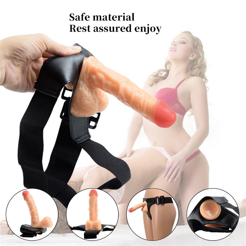 Wearing Dildo Women's Lesbian Gay Sex Panties Les Dildo Adult Sex Products