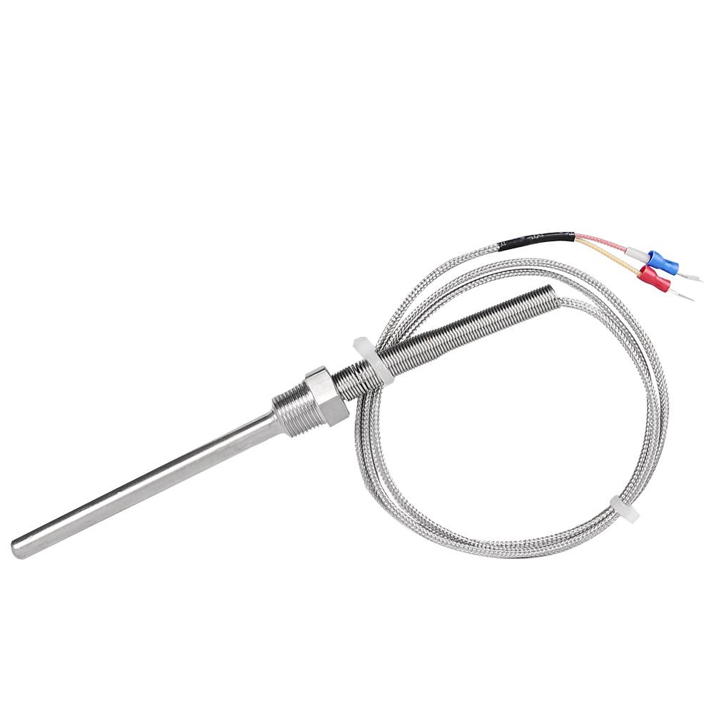 1300 °C Hochtemperatur-Sensor Gewinde PT3/8'' 10cm Edelstahlsonde K-Typ Thermoelementrohr Temperaturregler