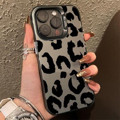 Niedliche Leopardenmuster-Kunst-Galvanisierungs-IMD-Telefonhülle für Xiaomi Mi 14 13 12 12T 13T Pro 11 Lite 5G Poco F6 X5 X6 M6 Pro Rückseite