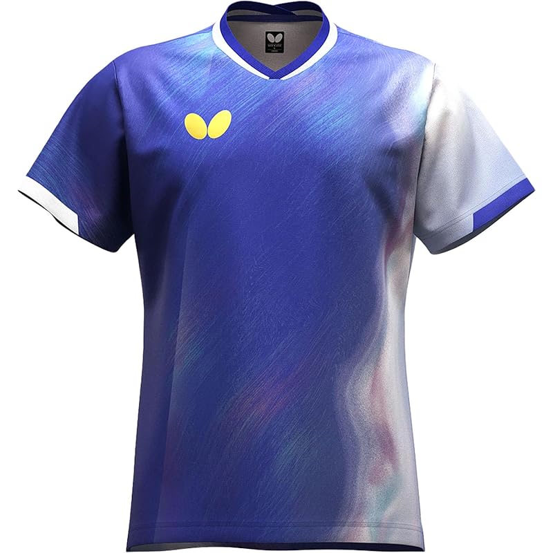 

[butterfly] Game wear (table tennis) infilia shirt 177: Blue L