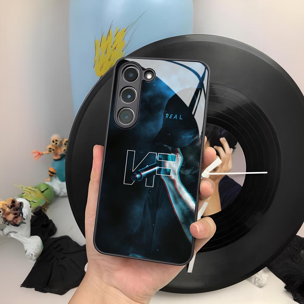 NF Rapper Phone Case For Samsung Galaxy S26 S25 S24 S23 S22 S20 S21 Ultra Plus Edge Fe Colored Silver Cover
