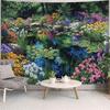 Kampdream Scenery Tapestry, Colorful Bloom Landscape Wall Hanging, Nature Home Decor for Bedroom and Living Room Aesthetic Wall Art Decoration