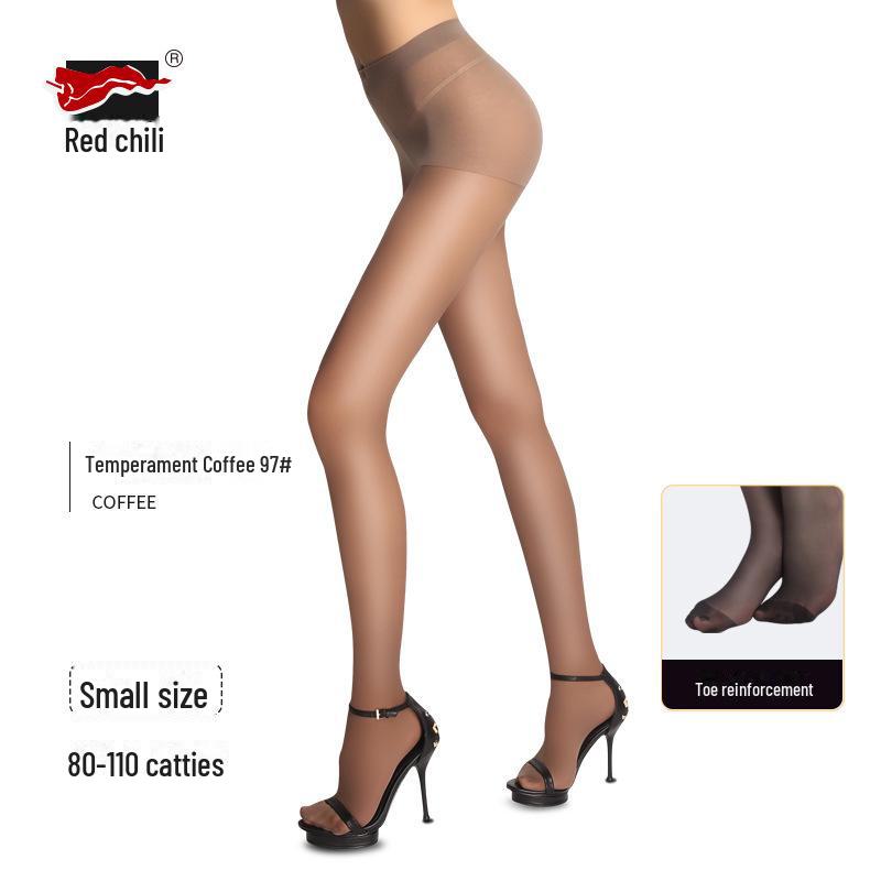 Red Pepper Women's Durable 30D Thin Velvet Stockings - Sexy Black Silk Pantyhose for Beautiful Legs