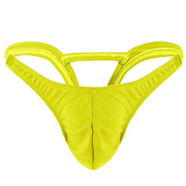Men's Sexy Low-Rise T-Back Thong with U-Convex Design for Seductive Style
