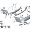 BMW 7er G11 LCI Stoßfängerhalter hinten, 51128076817/51128076818