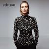 Edition Cloud Wool Retro Floral Print Knitted Sweater